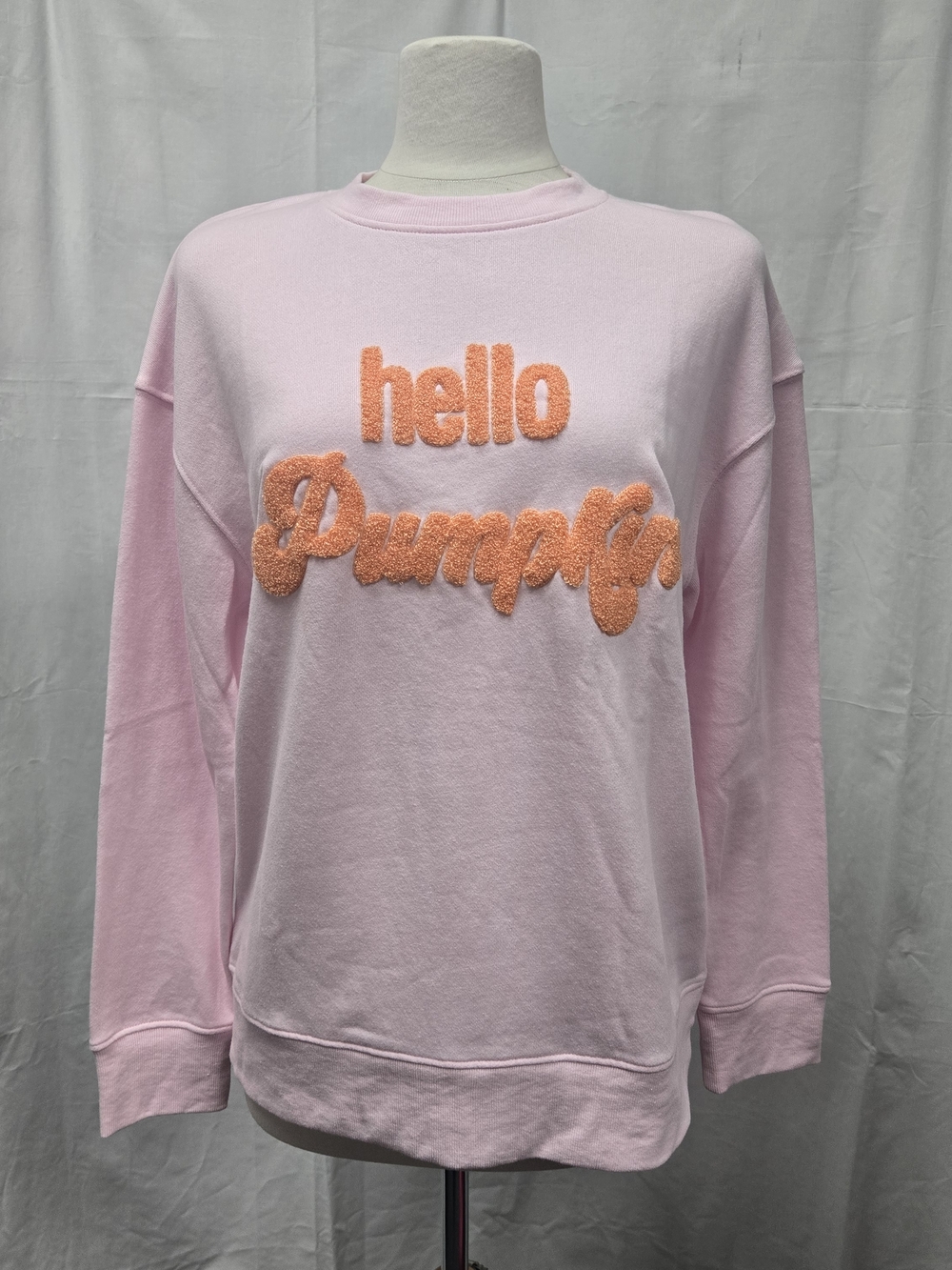 Shiraleah Blush "Hello Pumpkin" Chenille Sweatshirt